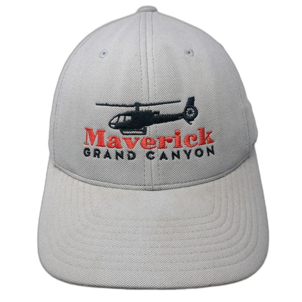 Yupoong Baseball Cap Gray OSFM Flexfit 110 Maverick Grand Canyon Helicopter Hat